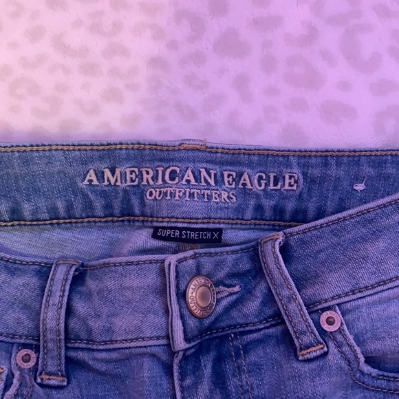 American Eagle jeans shorts size 4 color blue - Picture 3 of 3